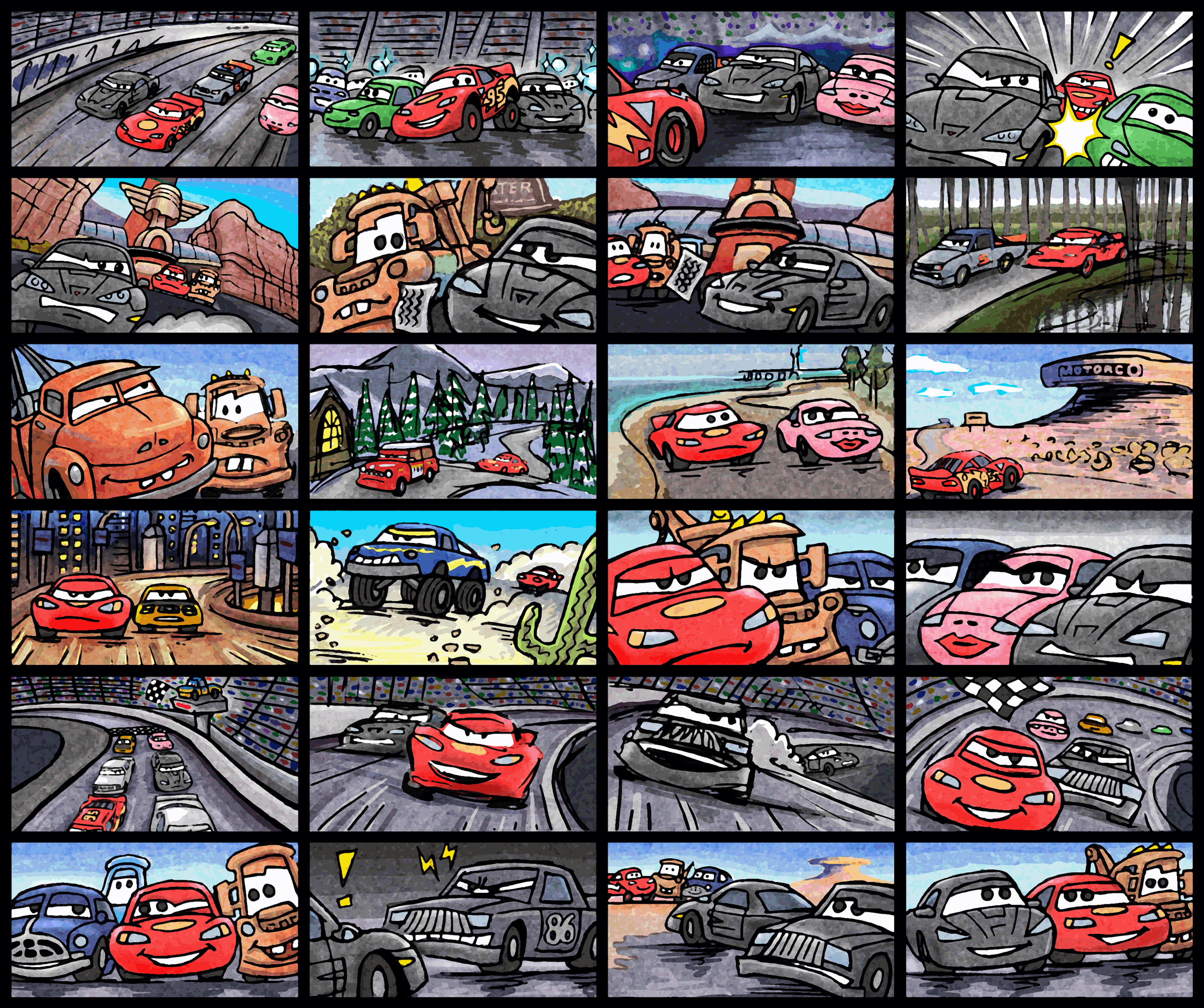 The World of Cars Race-O-Rama, Board Game