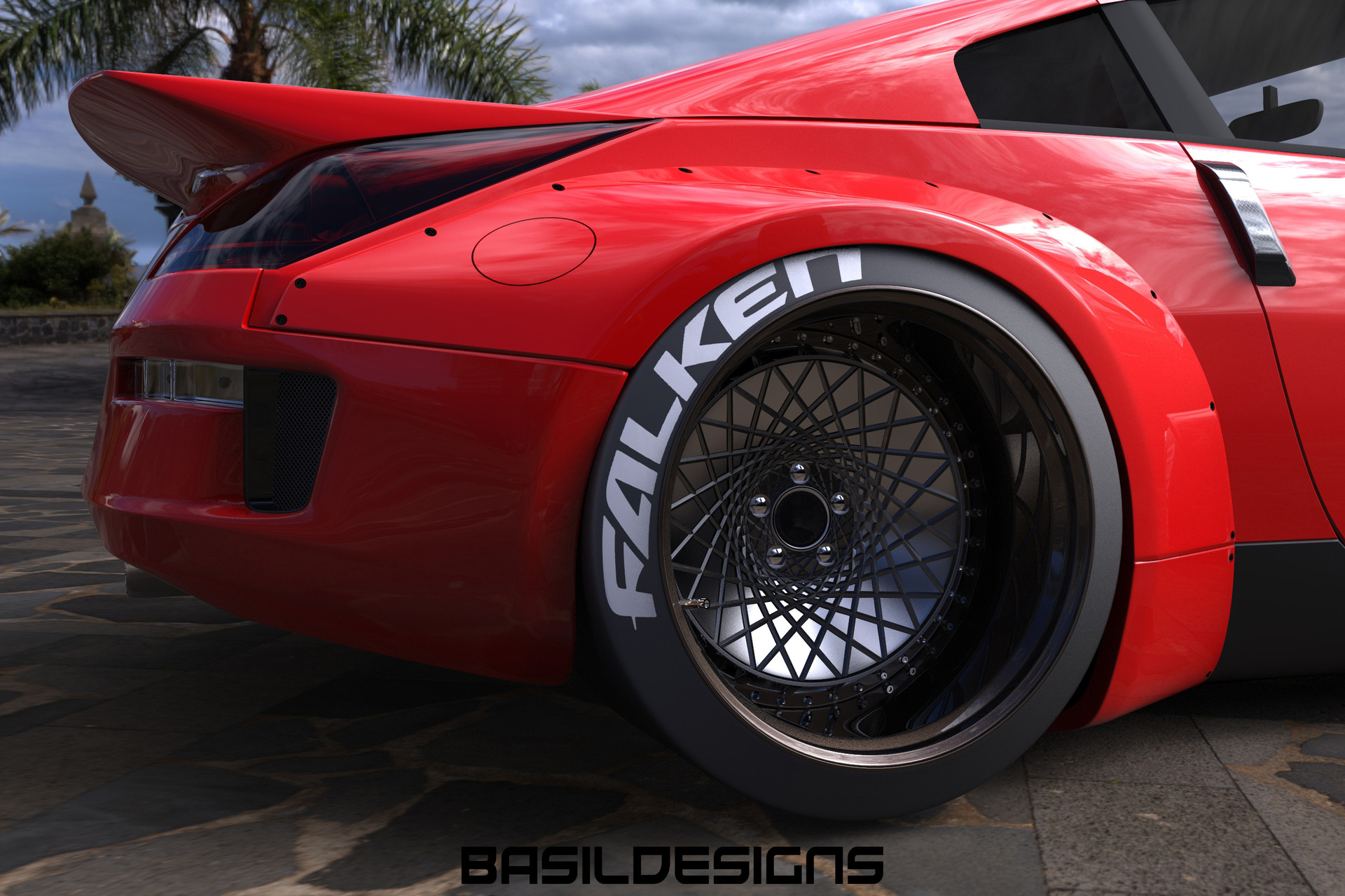 ArtStation - RWB-inspired Nissan 350z