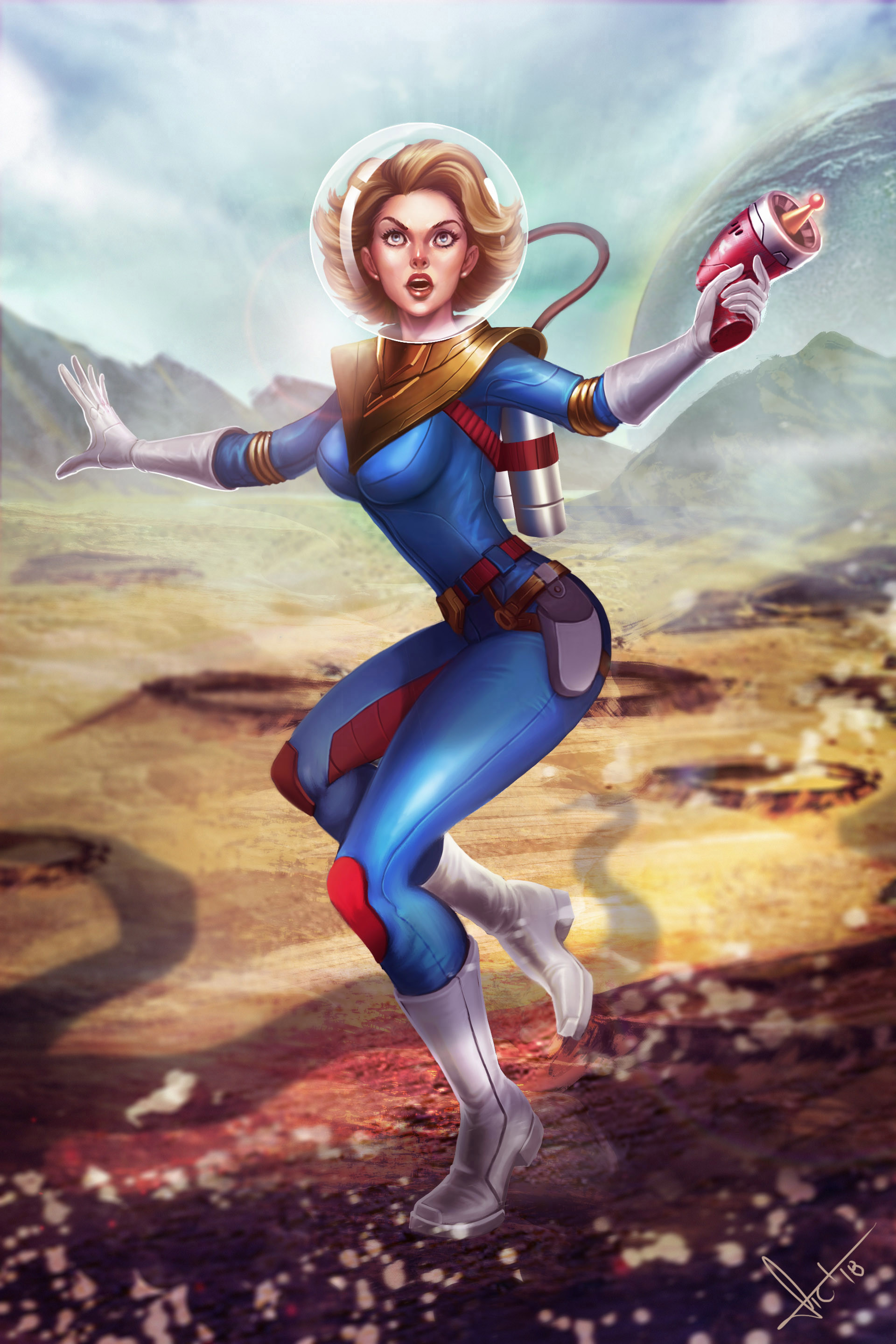 Artstation Pop Retro Futura Victor Lozada