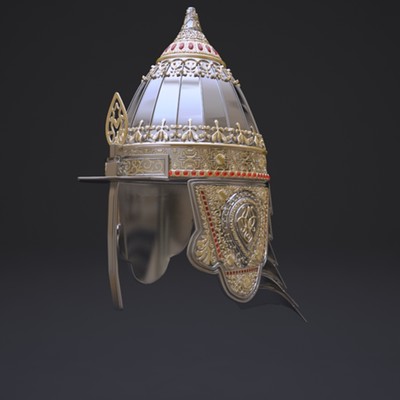 Nikolay alexandrov russian helmet of the prince perspective
