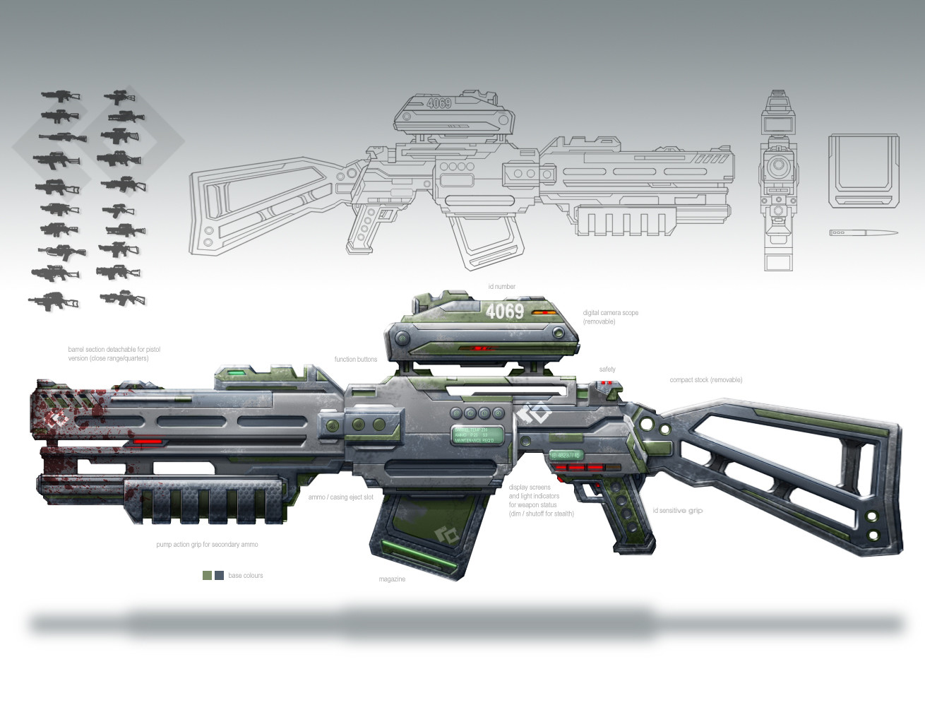 Sci Fi Assault Rifle