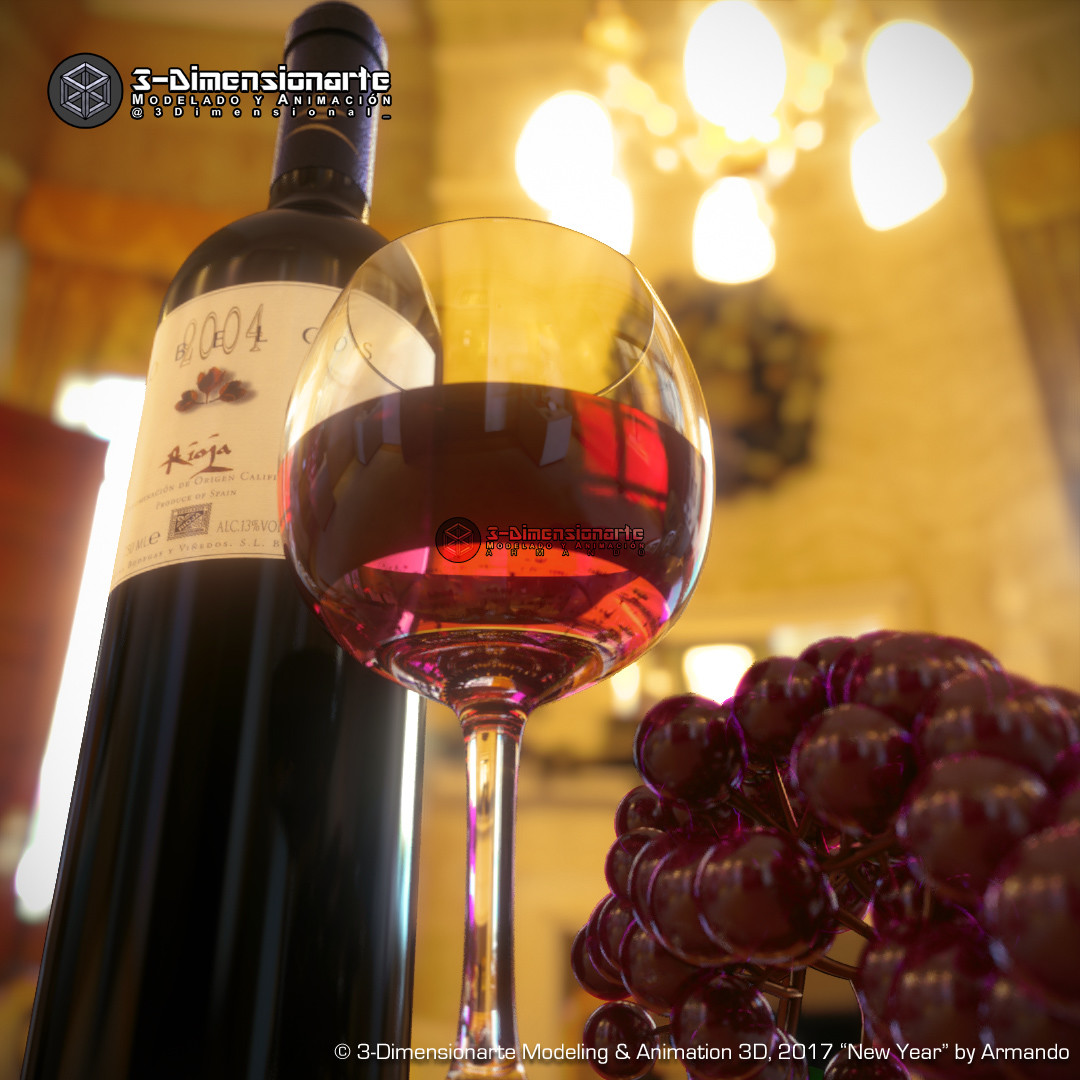 Artstation Wine Cup Grapes Ii C 3 Dimensionarte