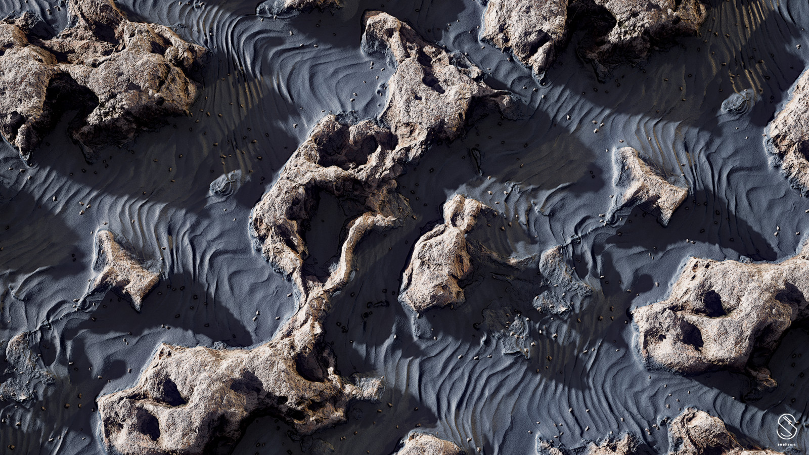 Martian Highland crater sands
