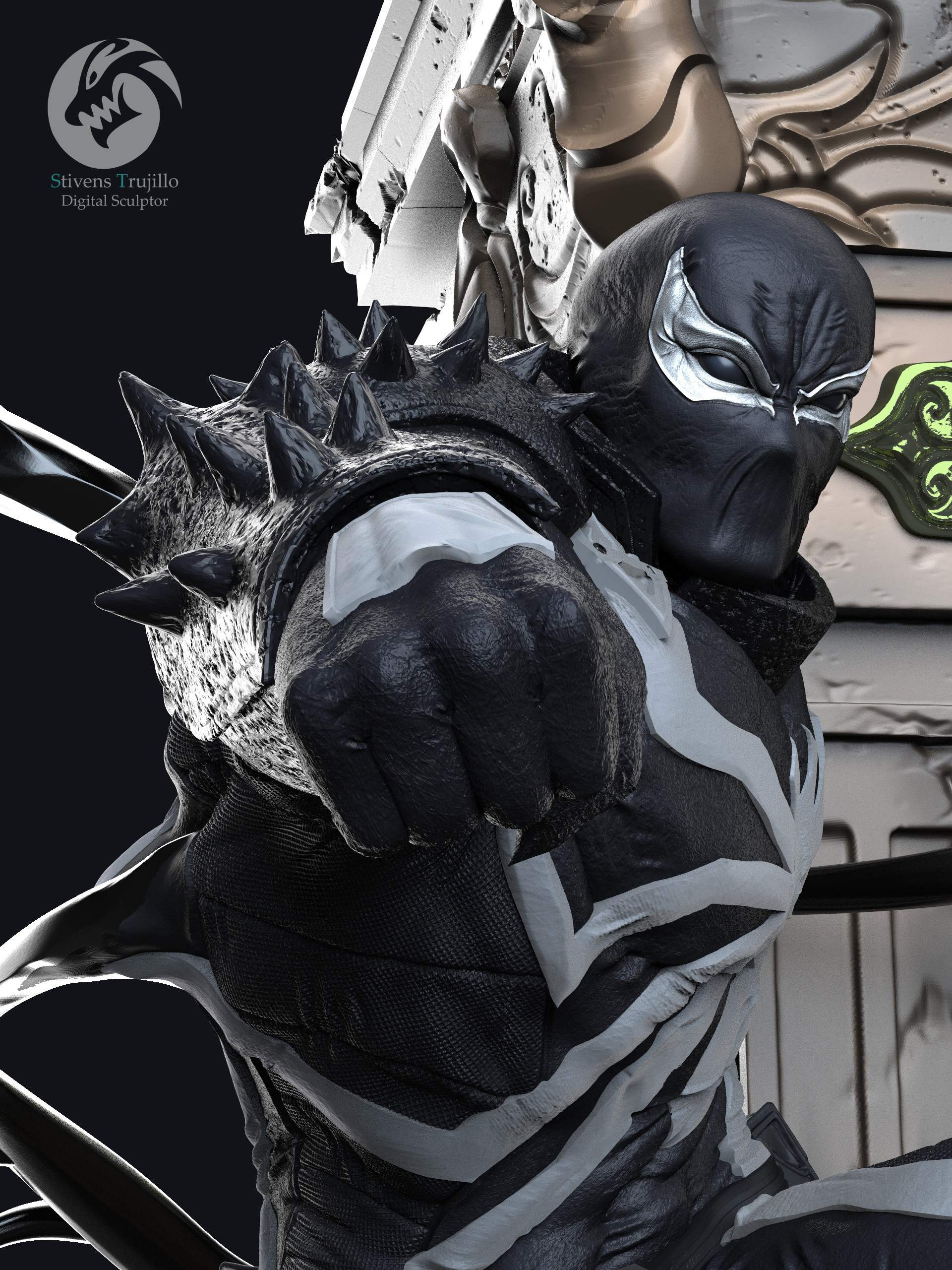 Artstation Agent Venom Stivens Trujillo Sanchez