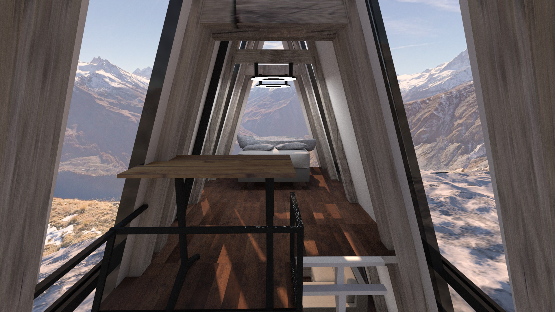 Linus Heierhoff Mountain A Frame Cabin