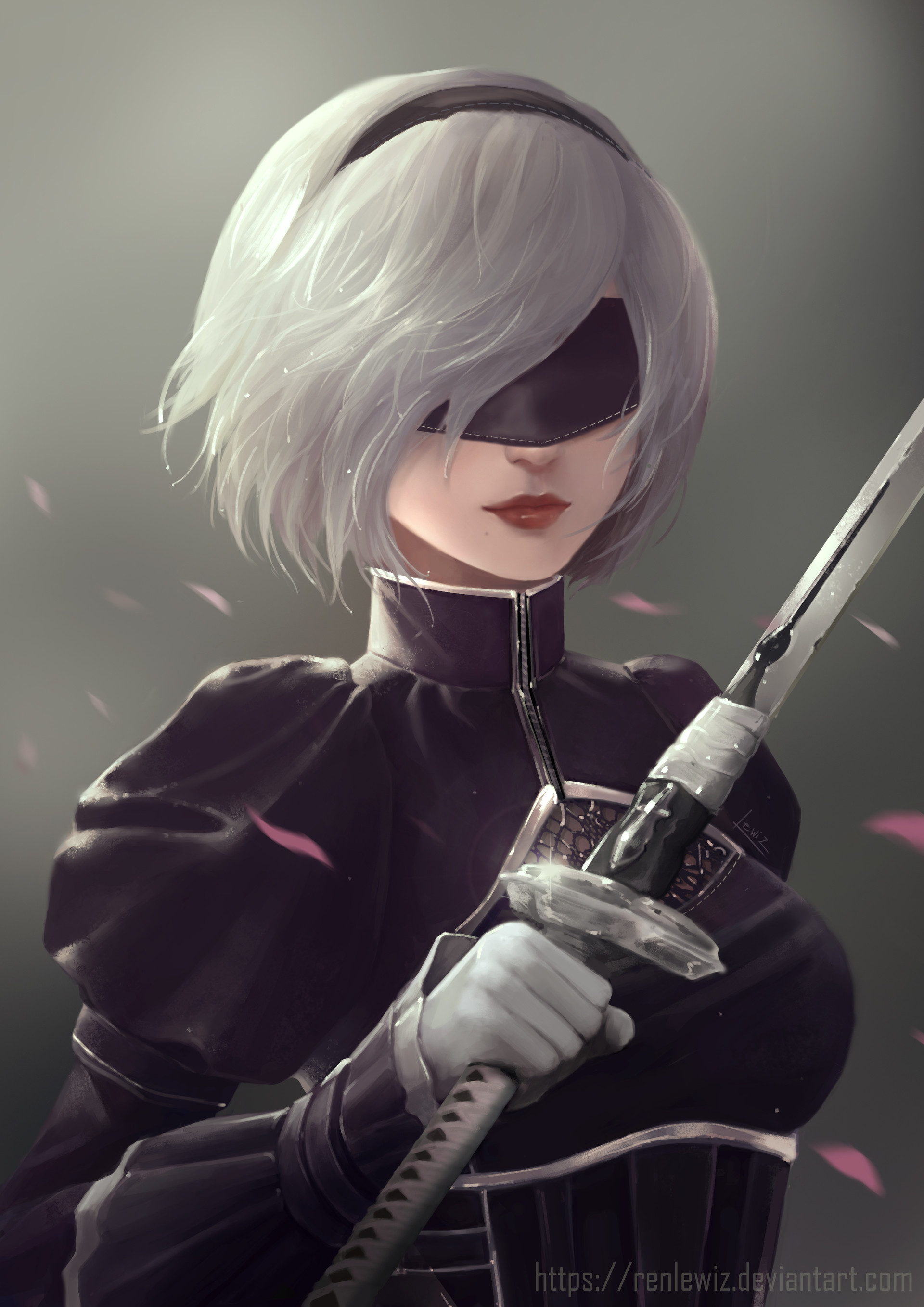 ArtStation - A2 in the past (From YorHa stage play 1.2)