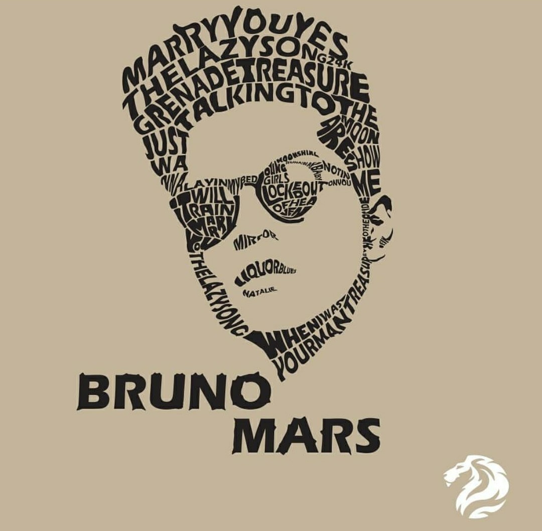 Hugo Leao Bruno Mars Type Art