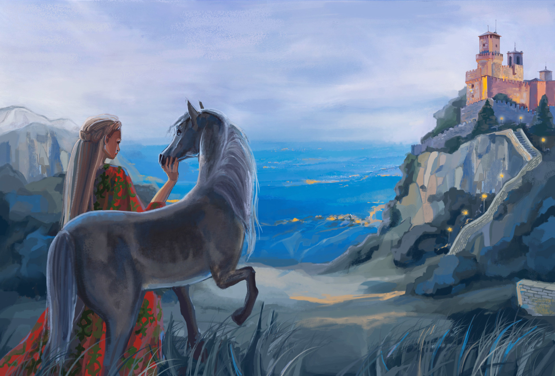 Artstation Fairytale Landscape Veronika Kasper