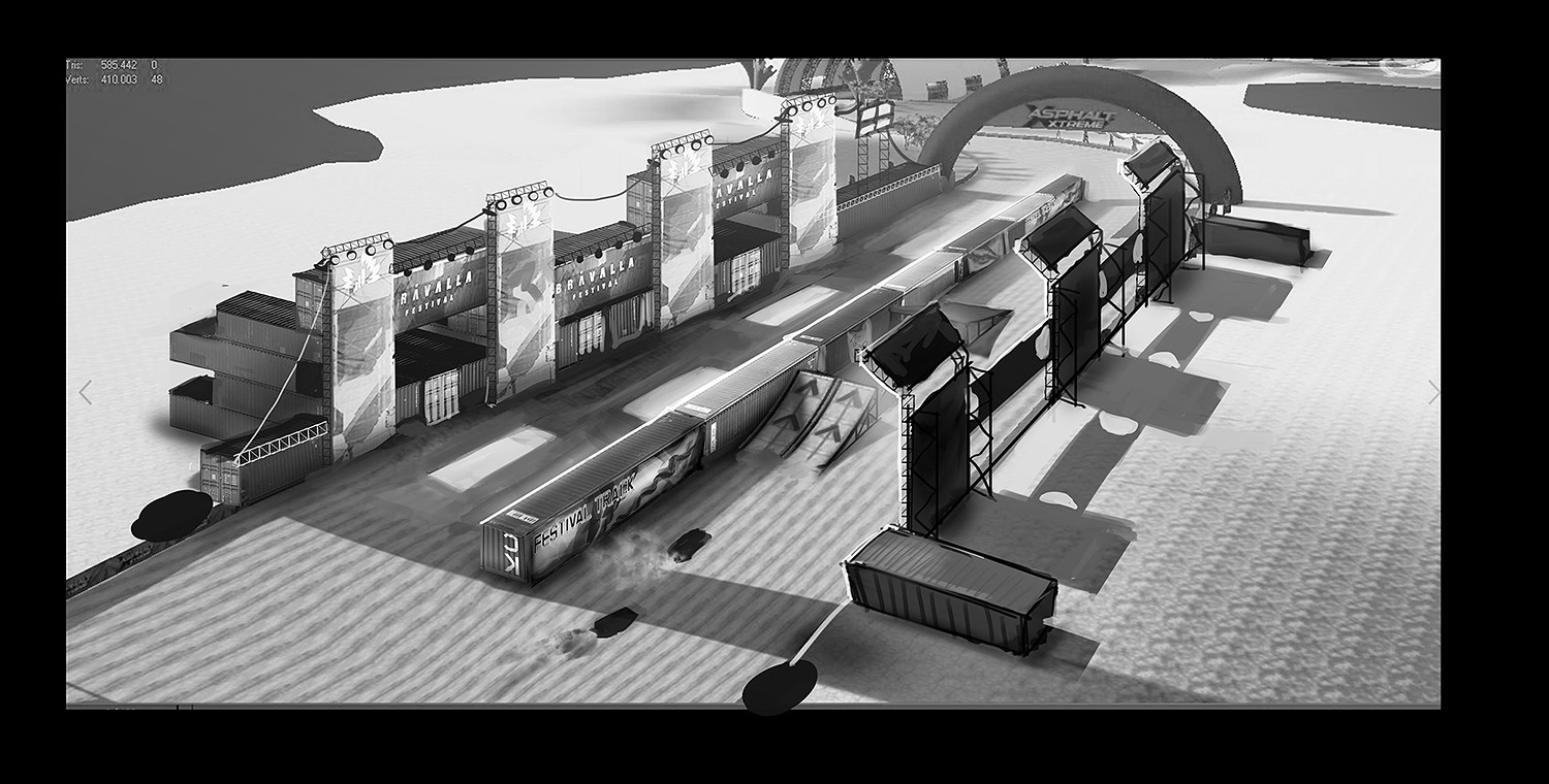 track ramp section design concept