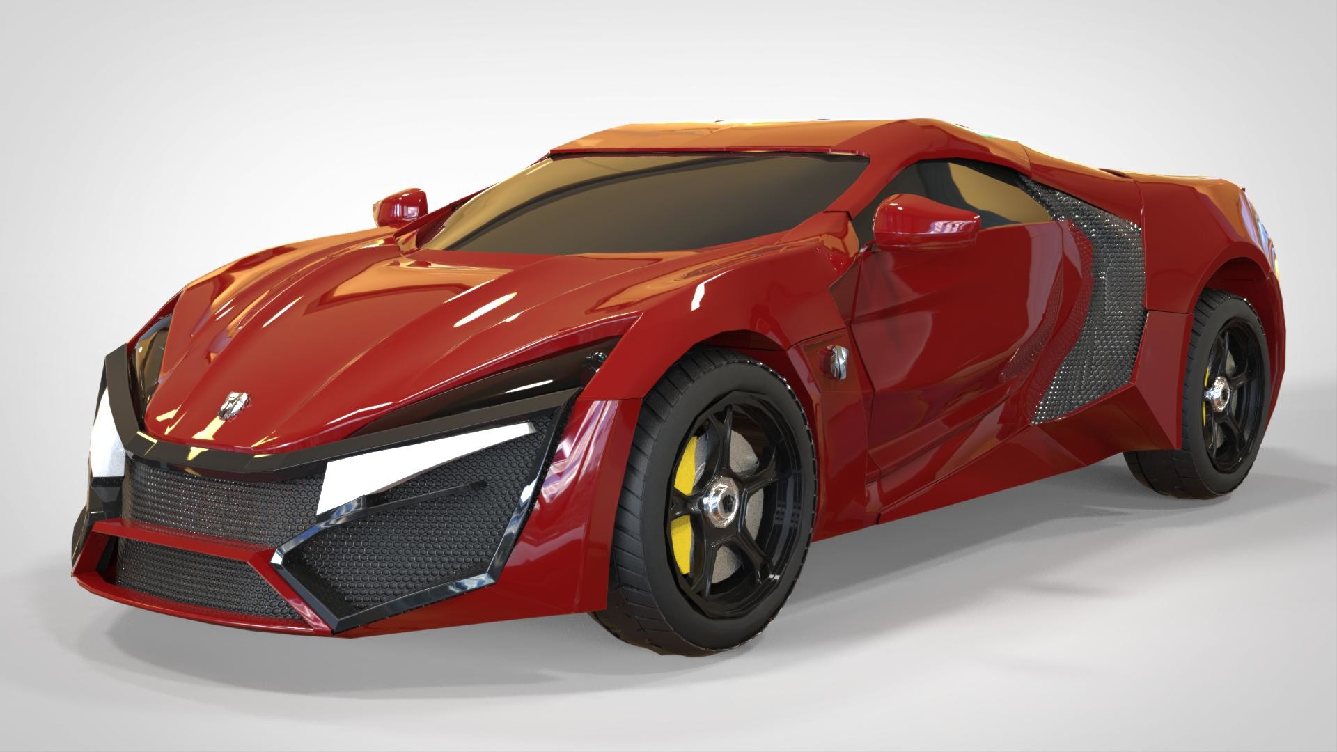 Artstation Lykan Hypersport 3d Model Mousam Ghosh