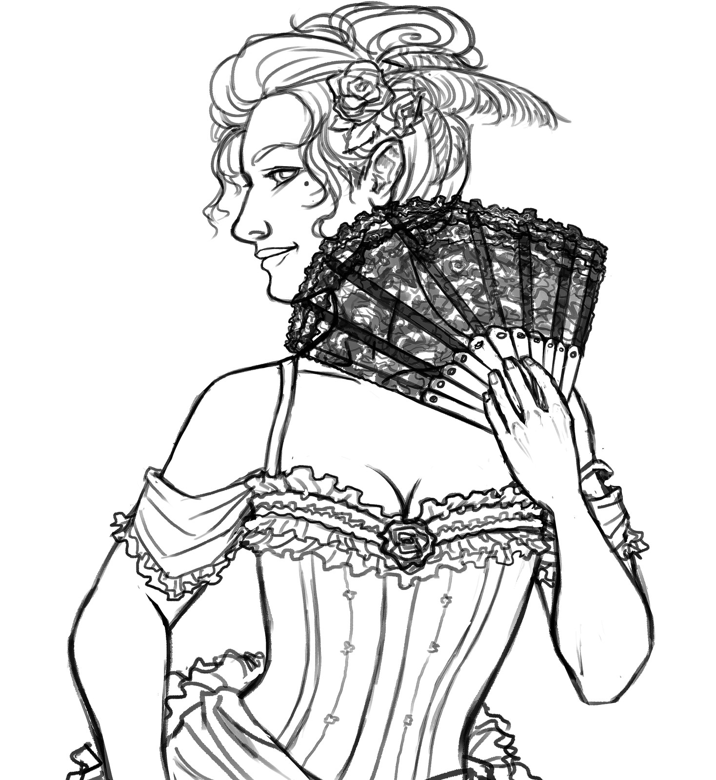 Alt. character concept #2 (lines)