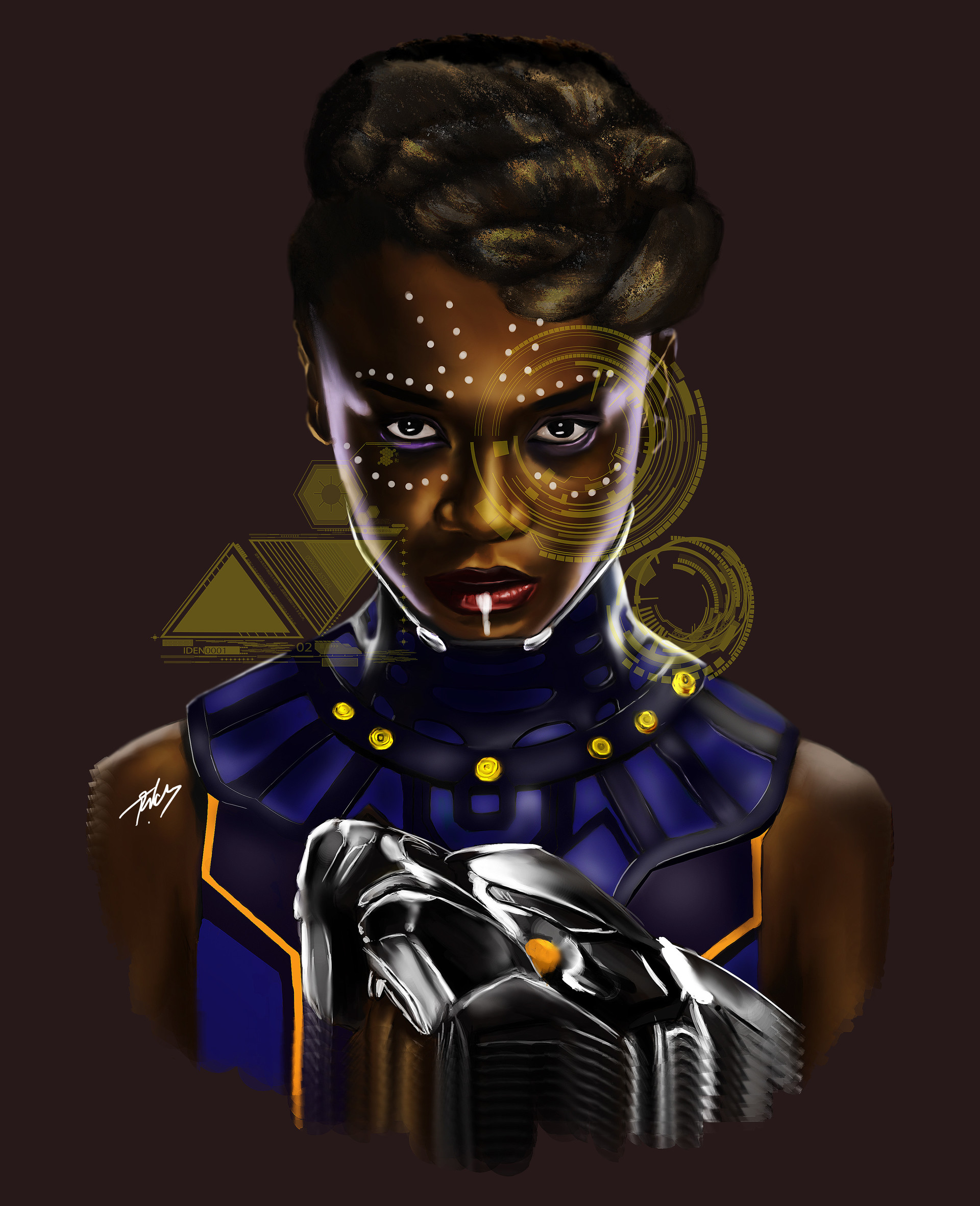 Fan Art i made of Shuri from Black Panther. 