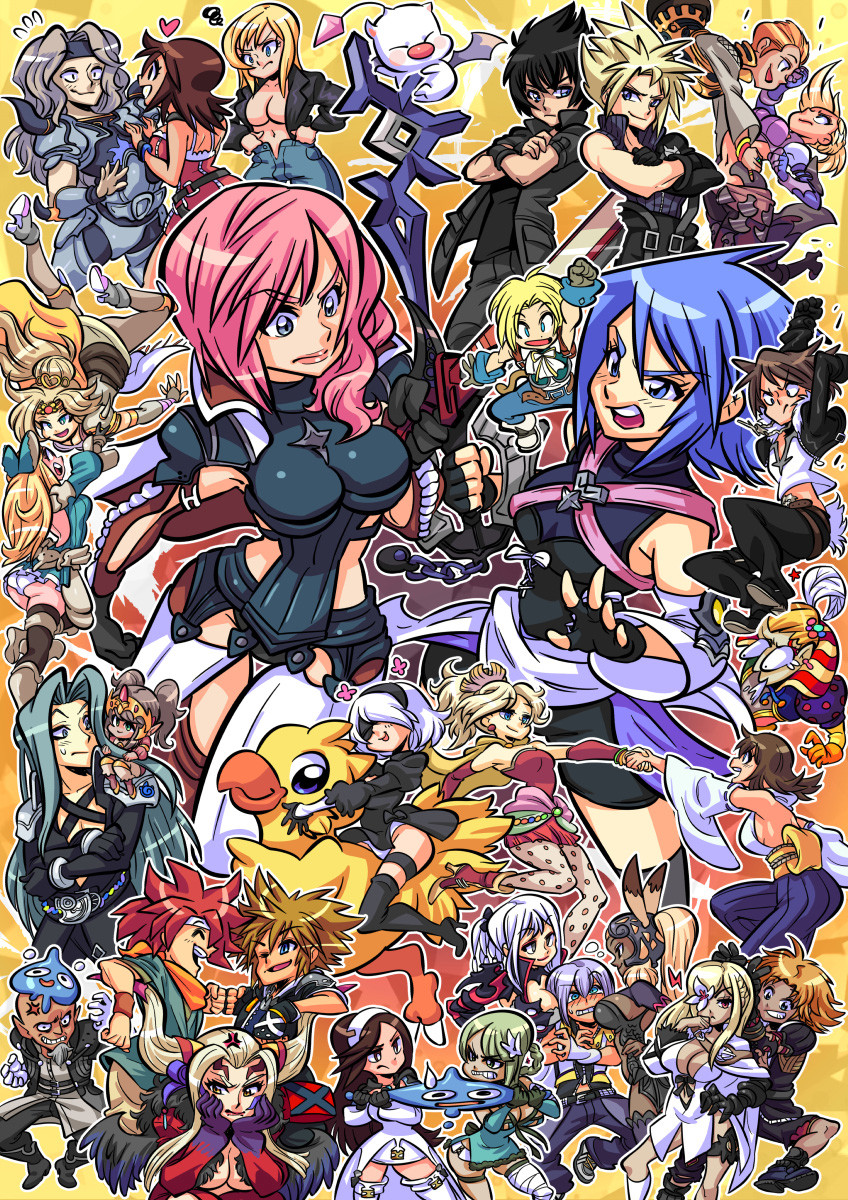 Final Fantasy/Squaresoft crossover.