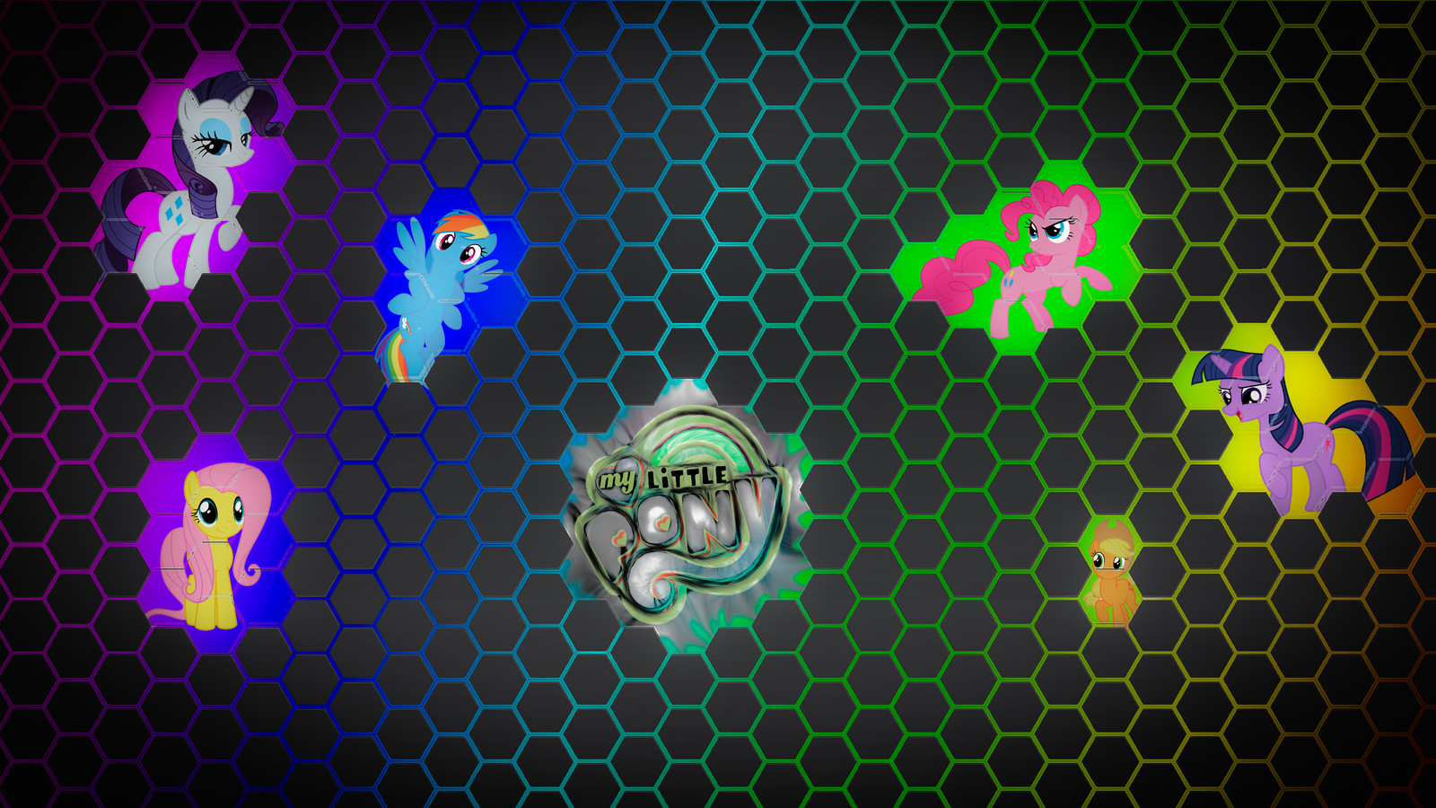 Artstation My Little Ponys Hexagon Wallpaper 02 18 Daseichhorn