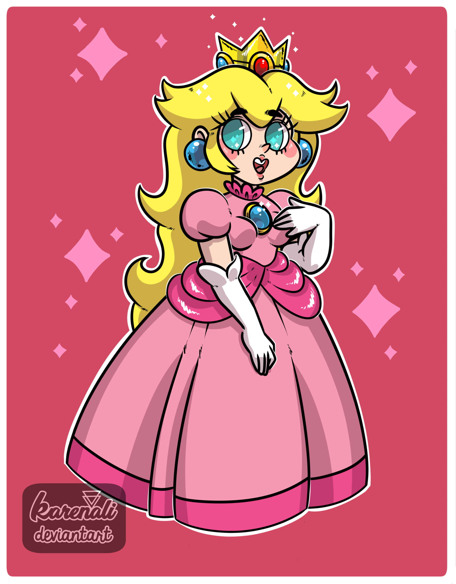 ArtStation - Princess Peach - Cartoon Style