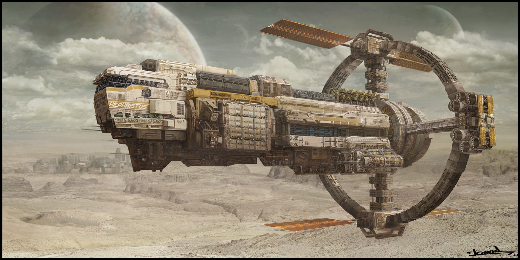 space mining ship