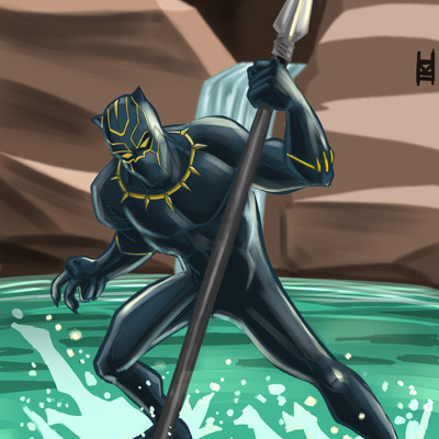 Black Panther at Warrior Falls