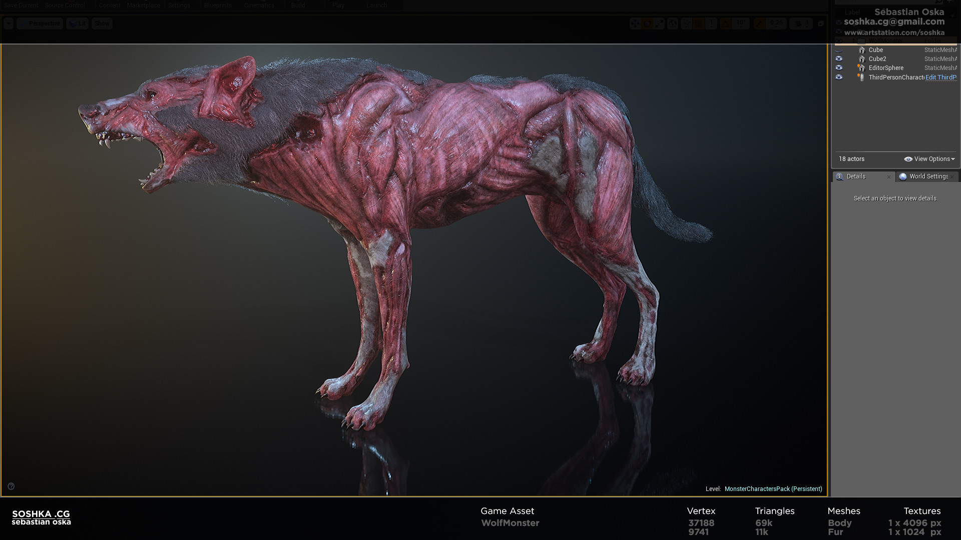 Sebastian Oska Wolf Monster Ue4