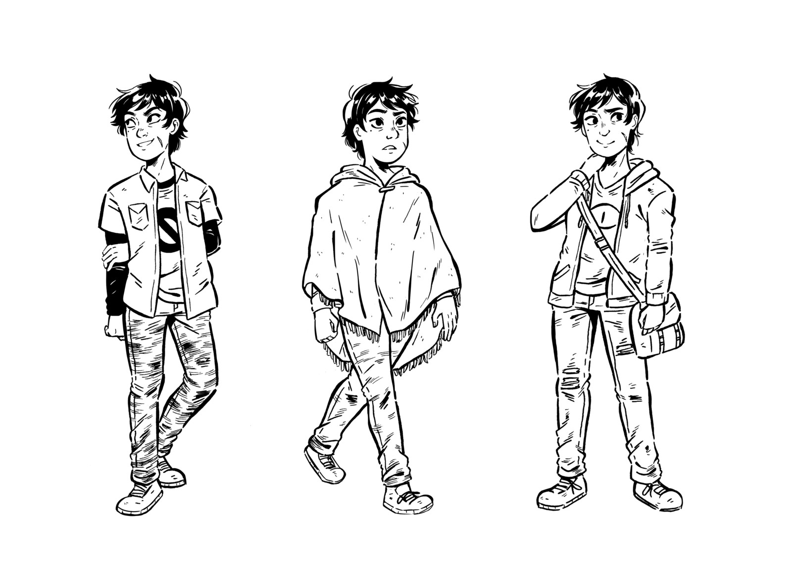 Finch Character Sheet Lineart