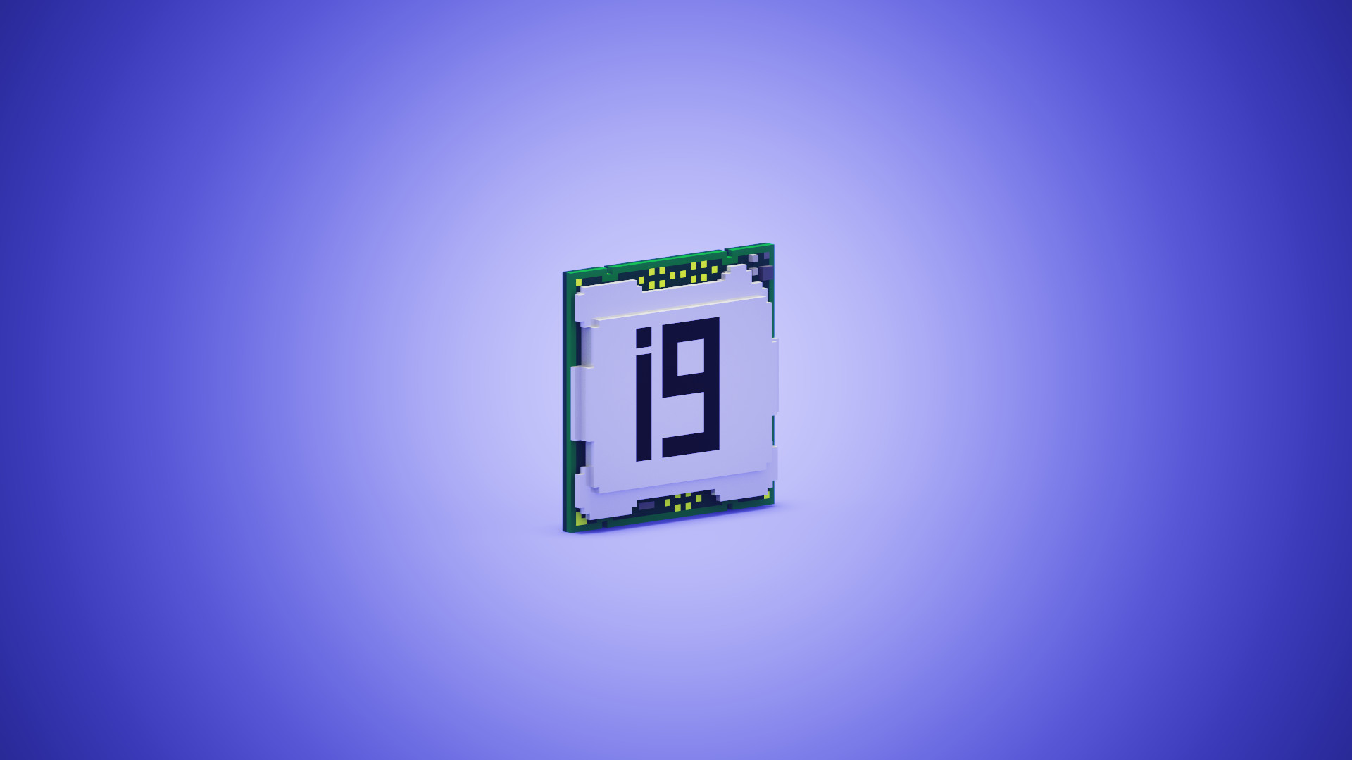 Artstation Intel Core I9 X Series In Voxel Roman Shherbakov