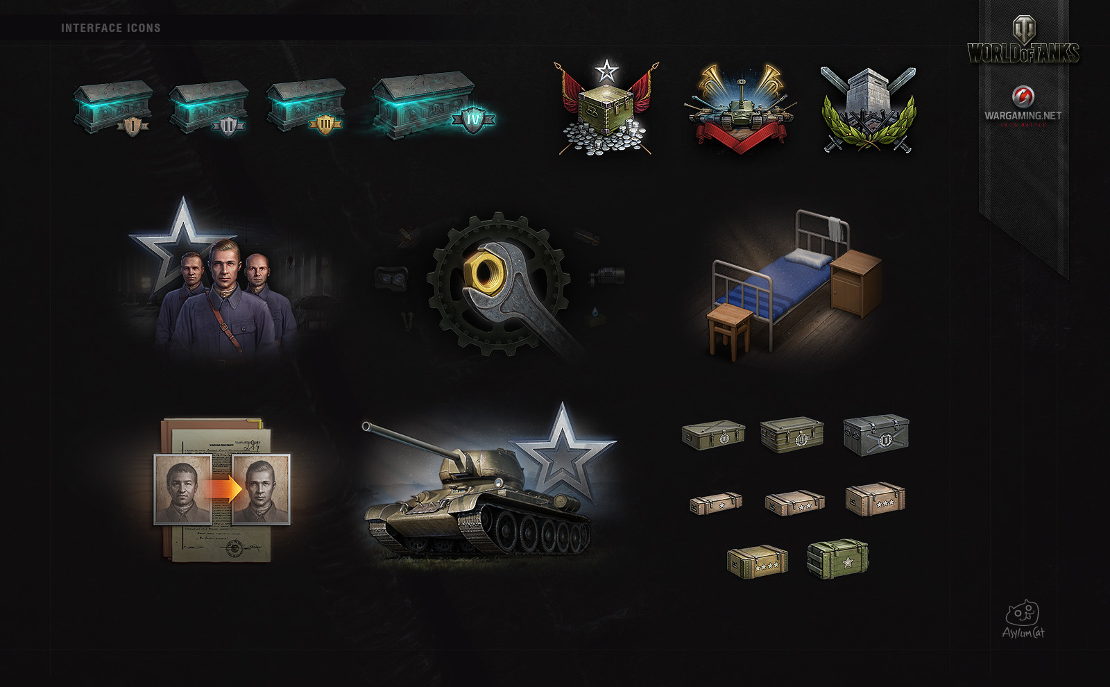 Artstation World Of Tanks Ui Art Vol 2 Egor Blintsov
