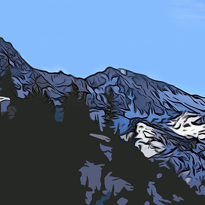 Hurd Peak in Wintertime