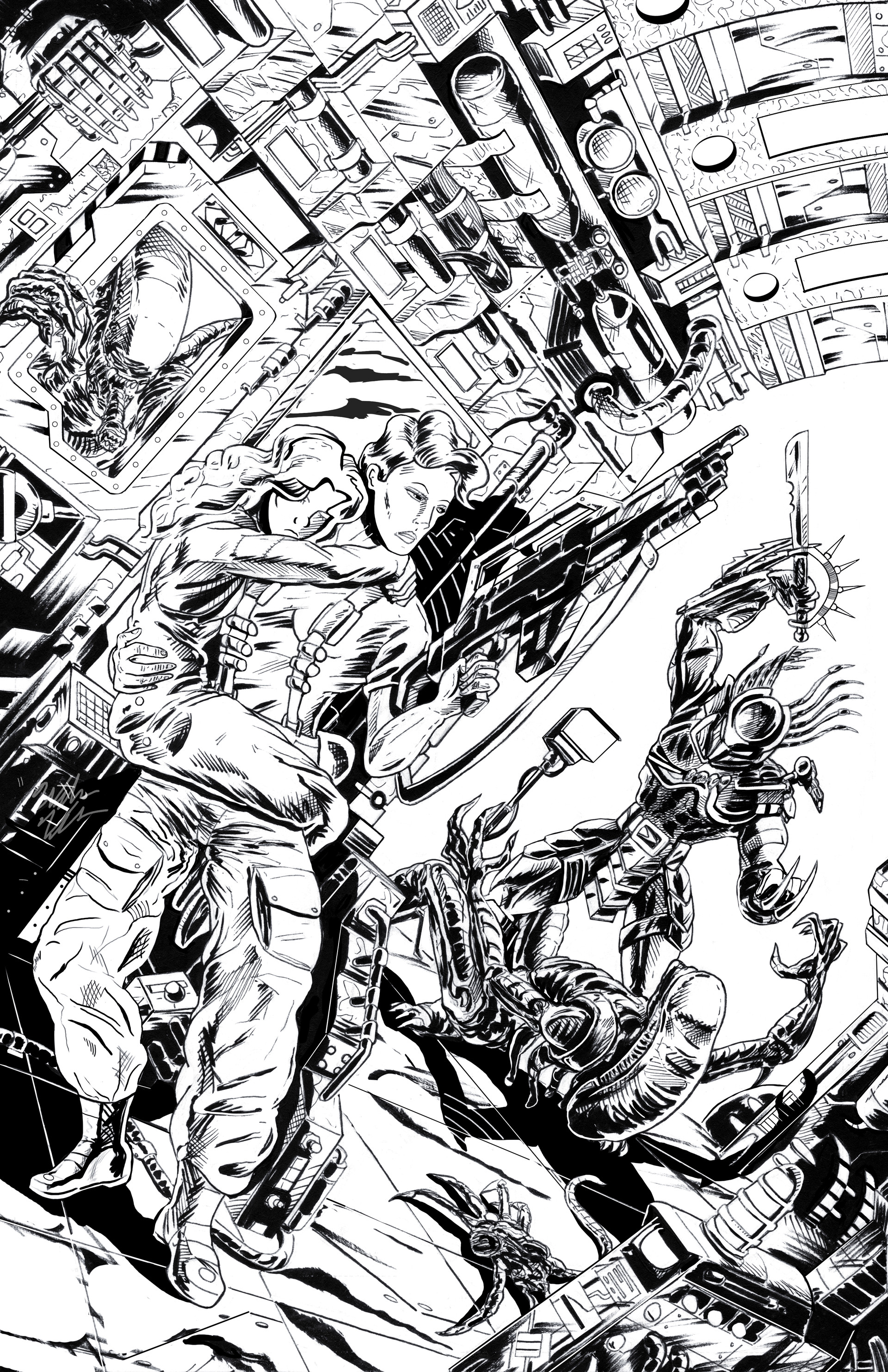 Artstation Ripley Vs Alien Vs Predator William Valle