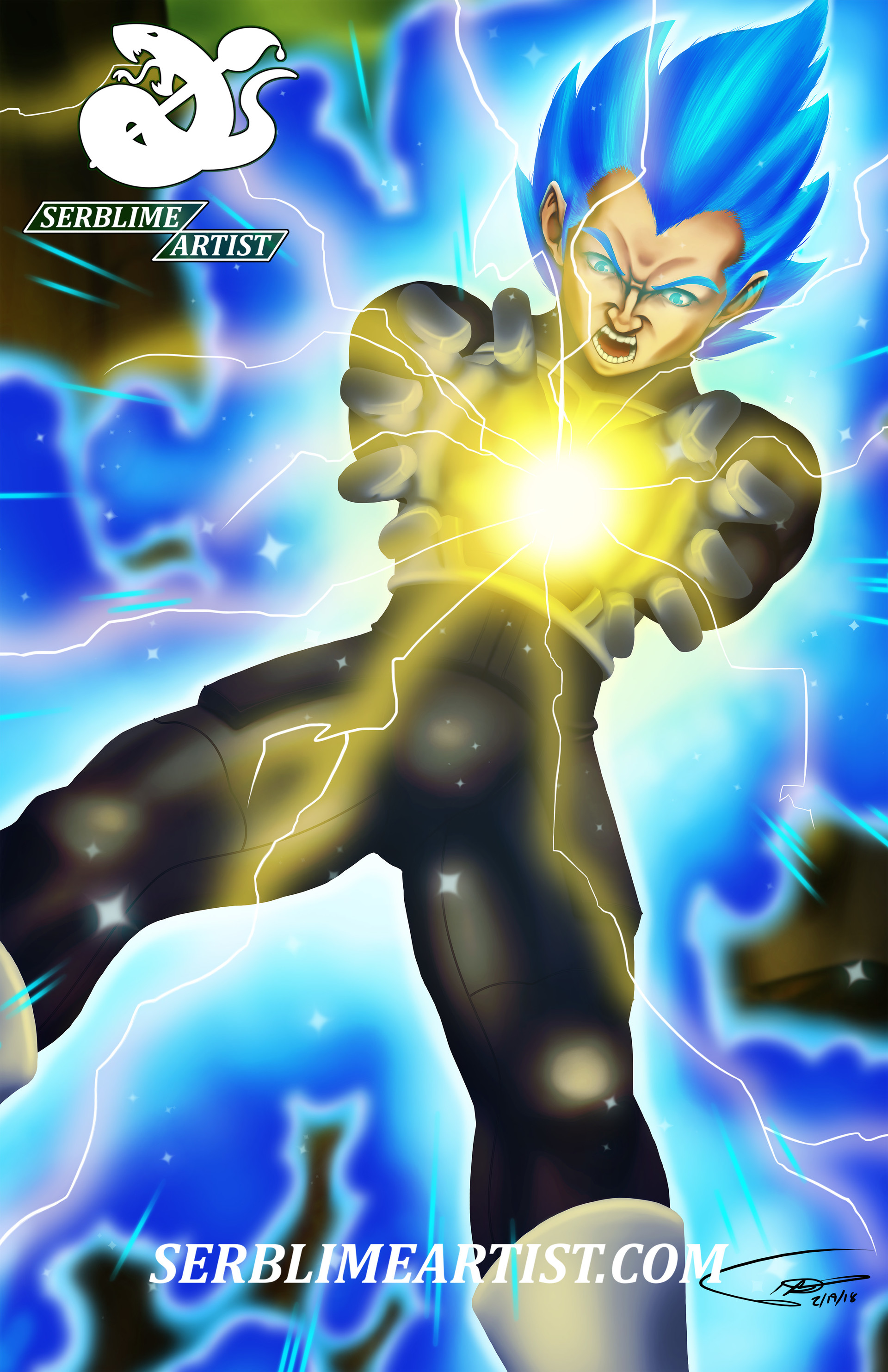 Final Flash Vegeta SSJ  Dragon ball z, Dragon ball image, Dragon