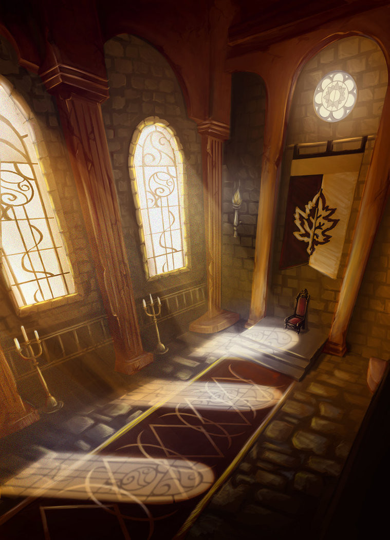 Artstation First Environment Attempt Castle Throne Room