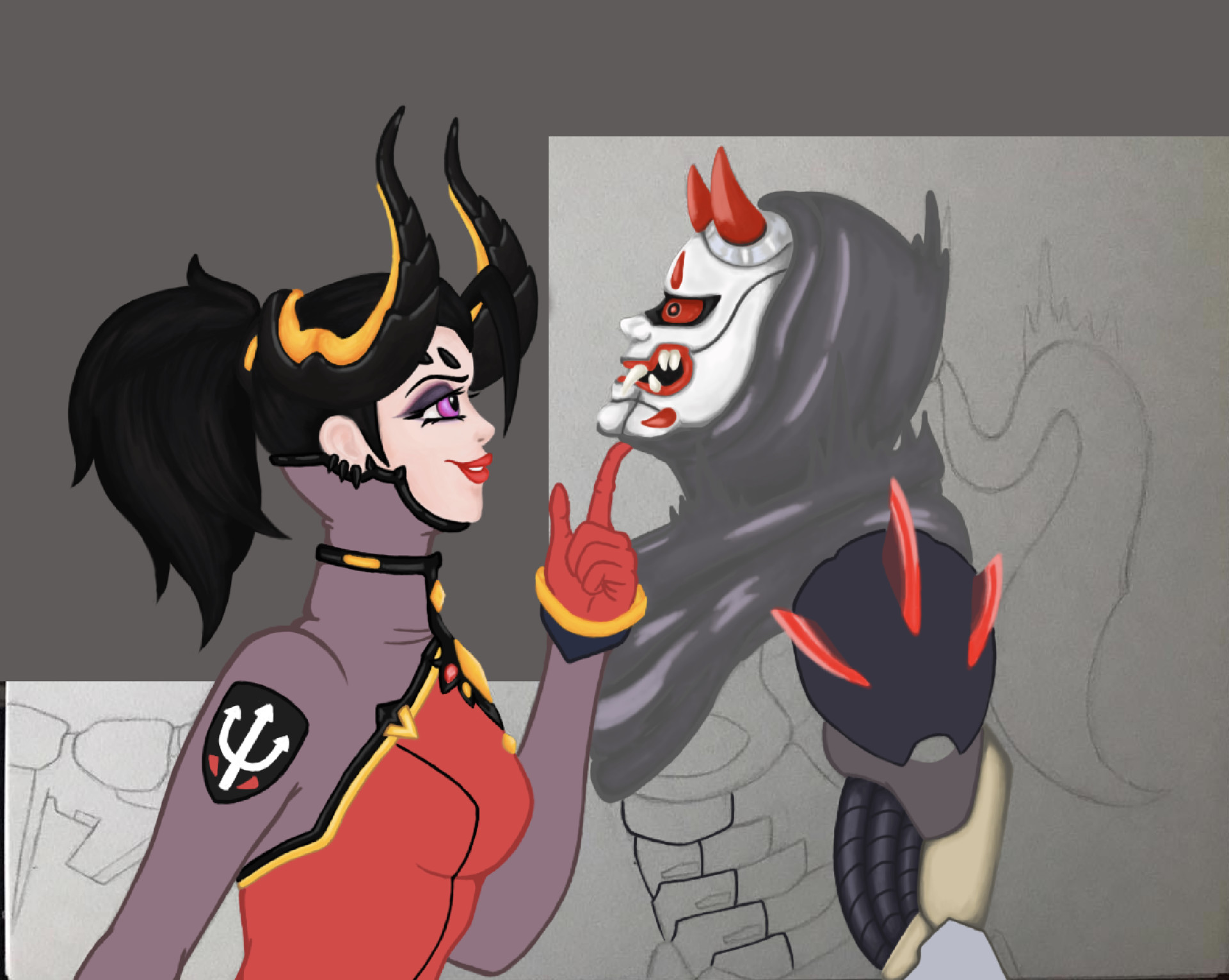 Carli Evangelista - Genji x Mercy - Overwatch Fanart