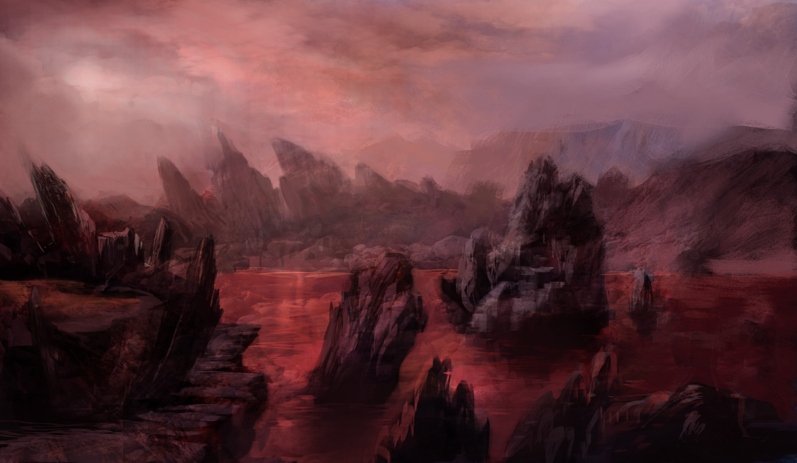 Artstation Vulcano Land Ramon Miranda