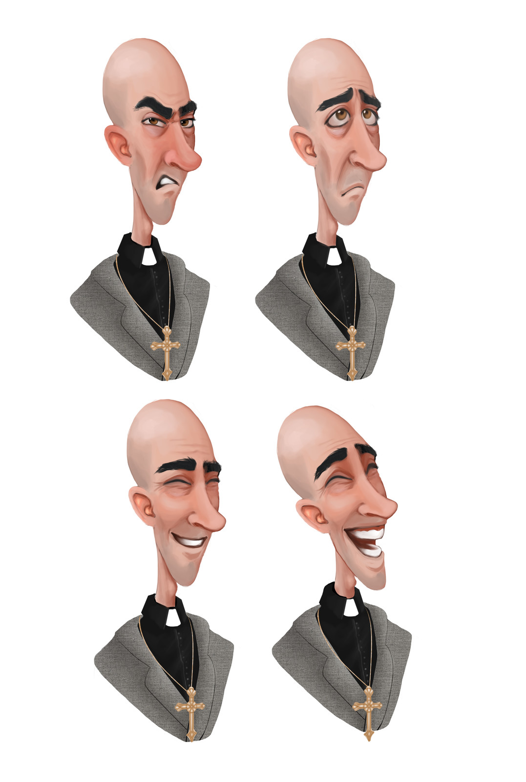 Priest expression sheet