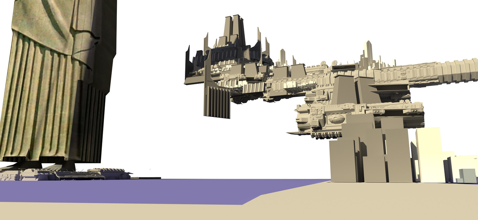 3D base done in SketchUp