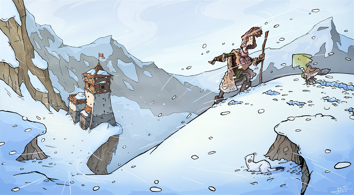 The Snowtop mountains can be a tough place to adventure.