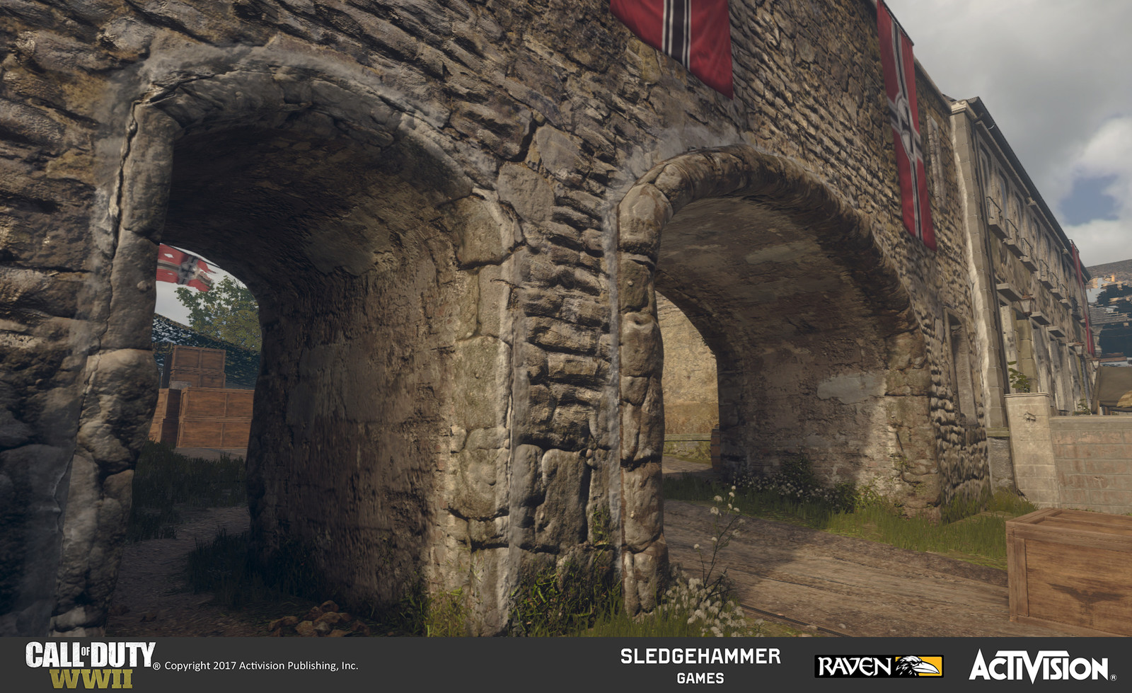 Worked on geometry and blending existing materials on arched passageways for bridge.