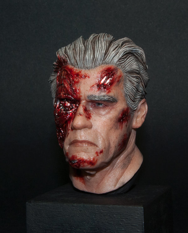 Terminator Genisys/ cast resin/ sculpted @radziewiczsculptor, painted Adam Nguyen