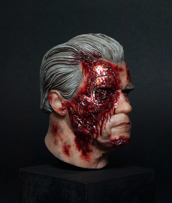 Terminator Genisys/ cast resin/ sculpted @radziewiczsculptor, painted Adam Nguyen