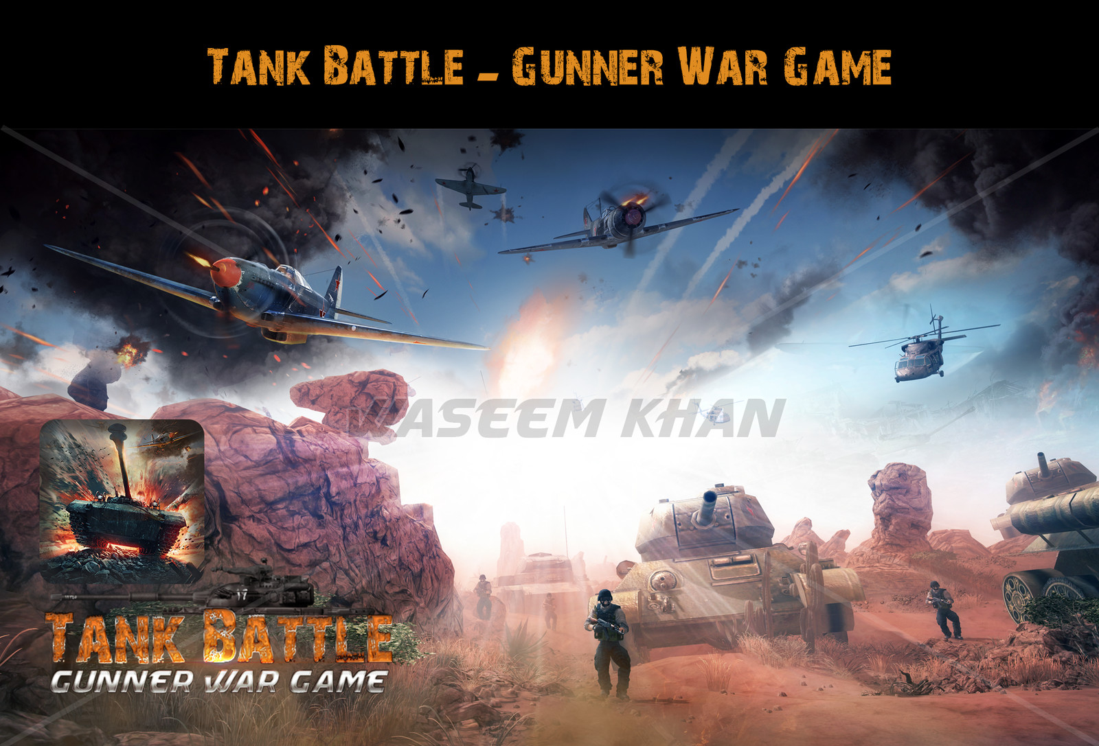 Artstation Tank Battle Gunner War Game Screenshot Icon