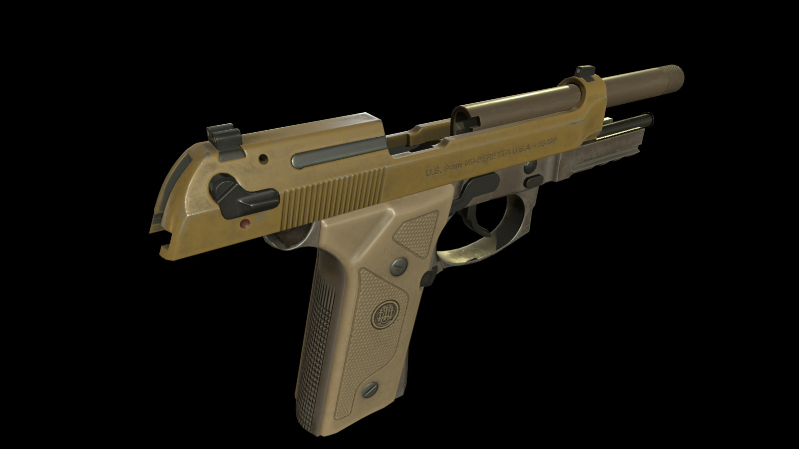 Beretta m9 чертеж