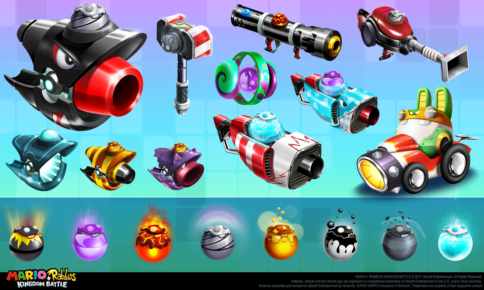 Heroes weapons + super effects