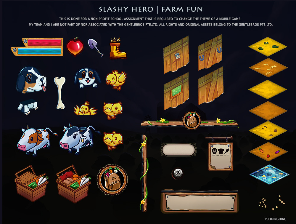 Artstation Slashy Hero Ui Asset Theme Change Ting Ting