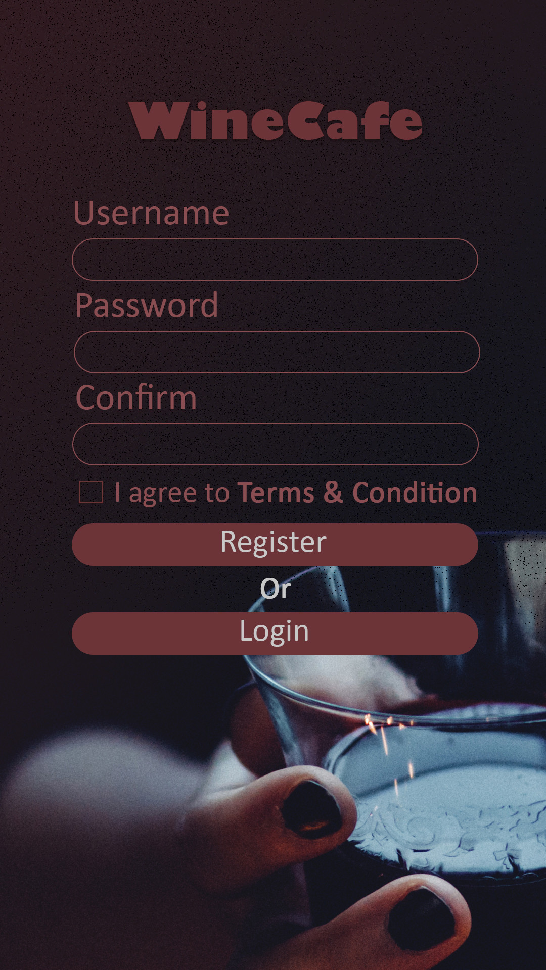 ravi deshmukh winecafe android iphone app screen design