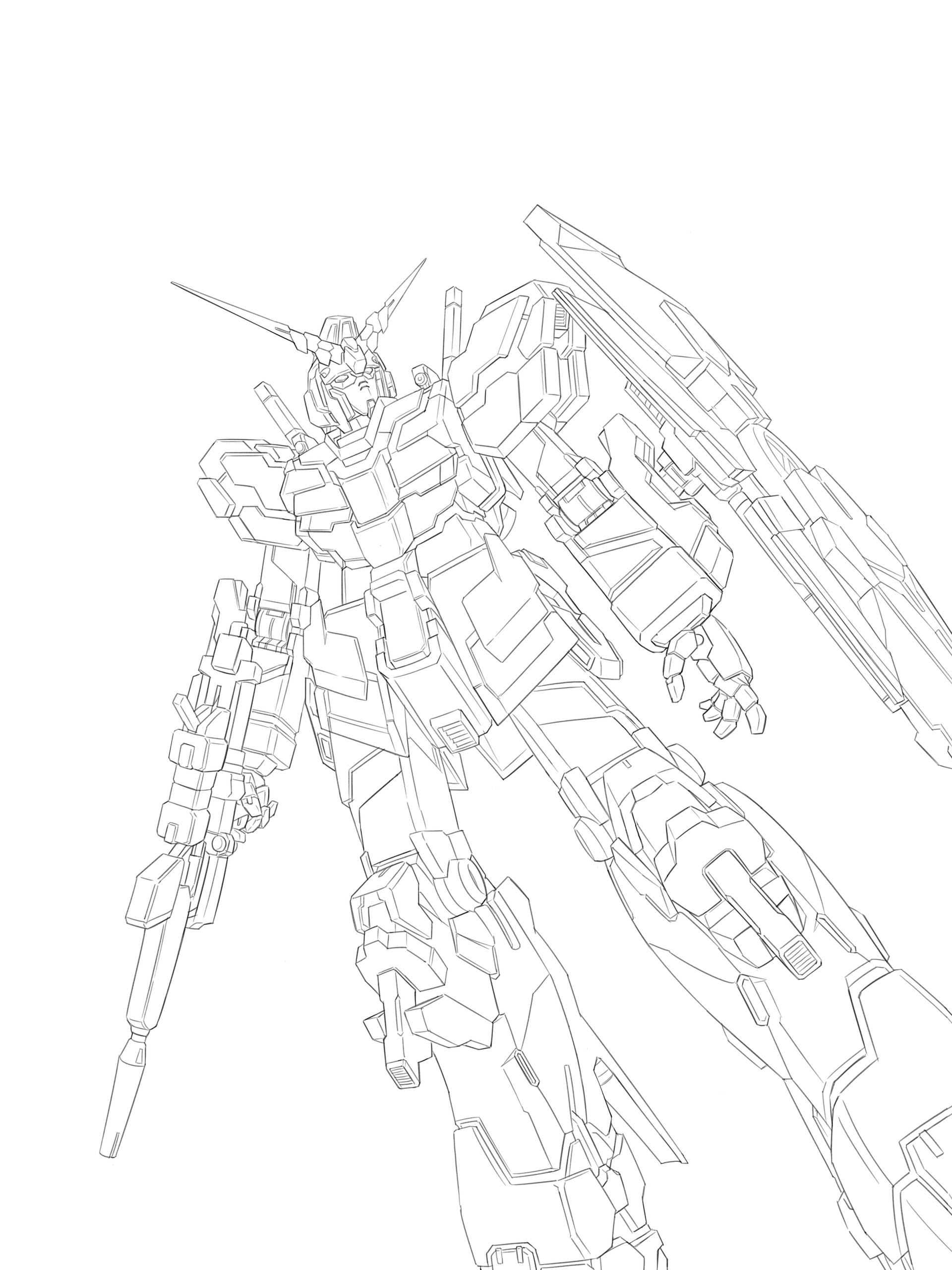 Artstation Gundam Unicorn William Liu