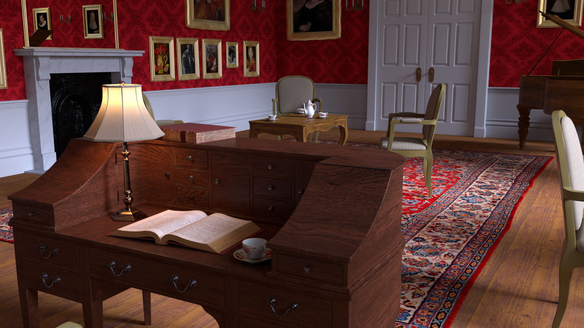 Greg Bates Victorian Drawing Room