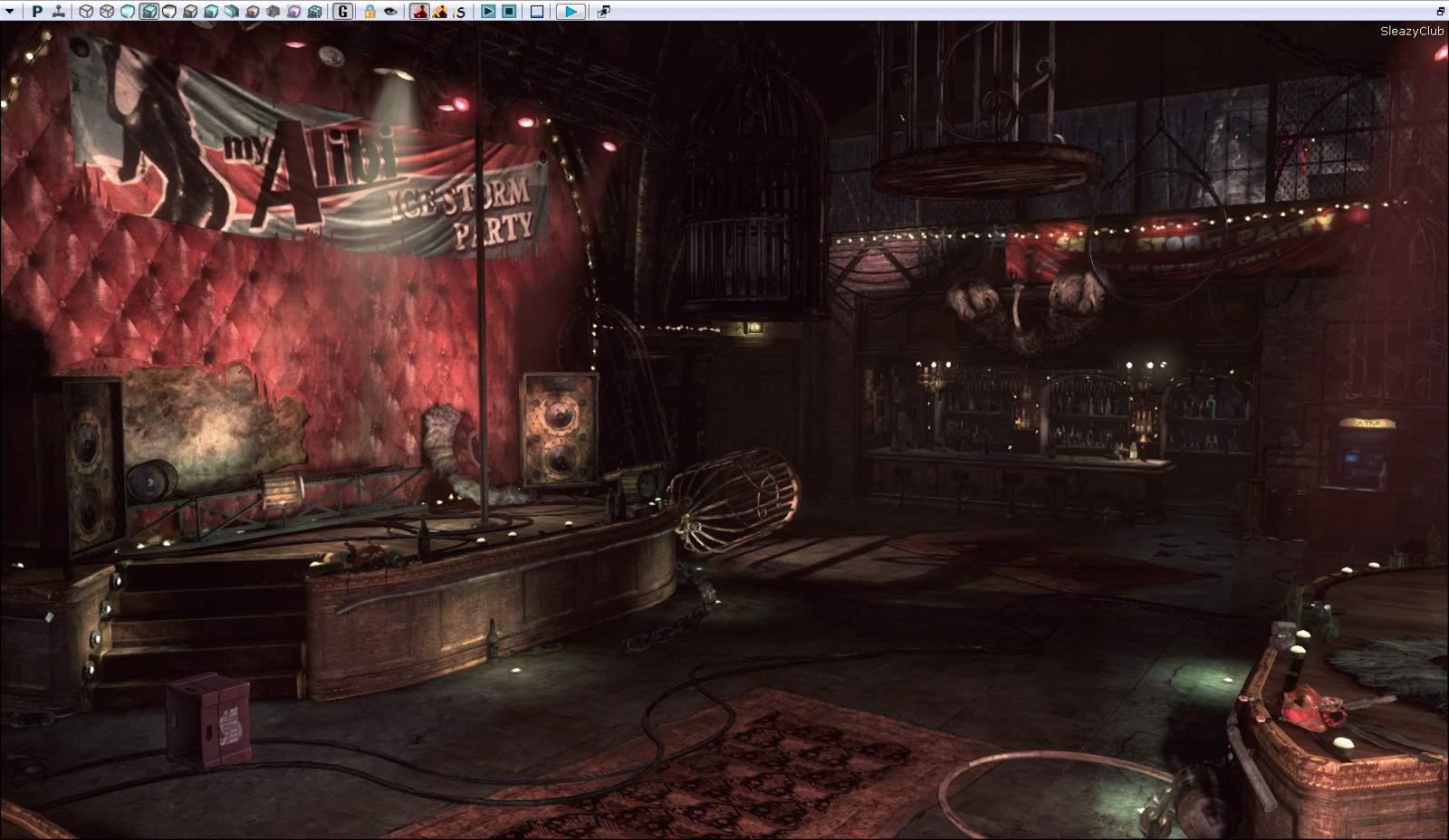 My Alibi level - screenshot in Unreal Engine 3 (full level development)