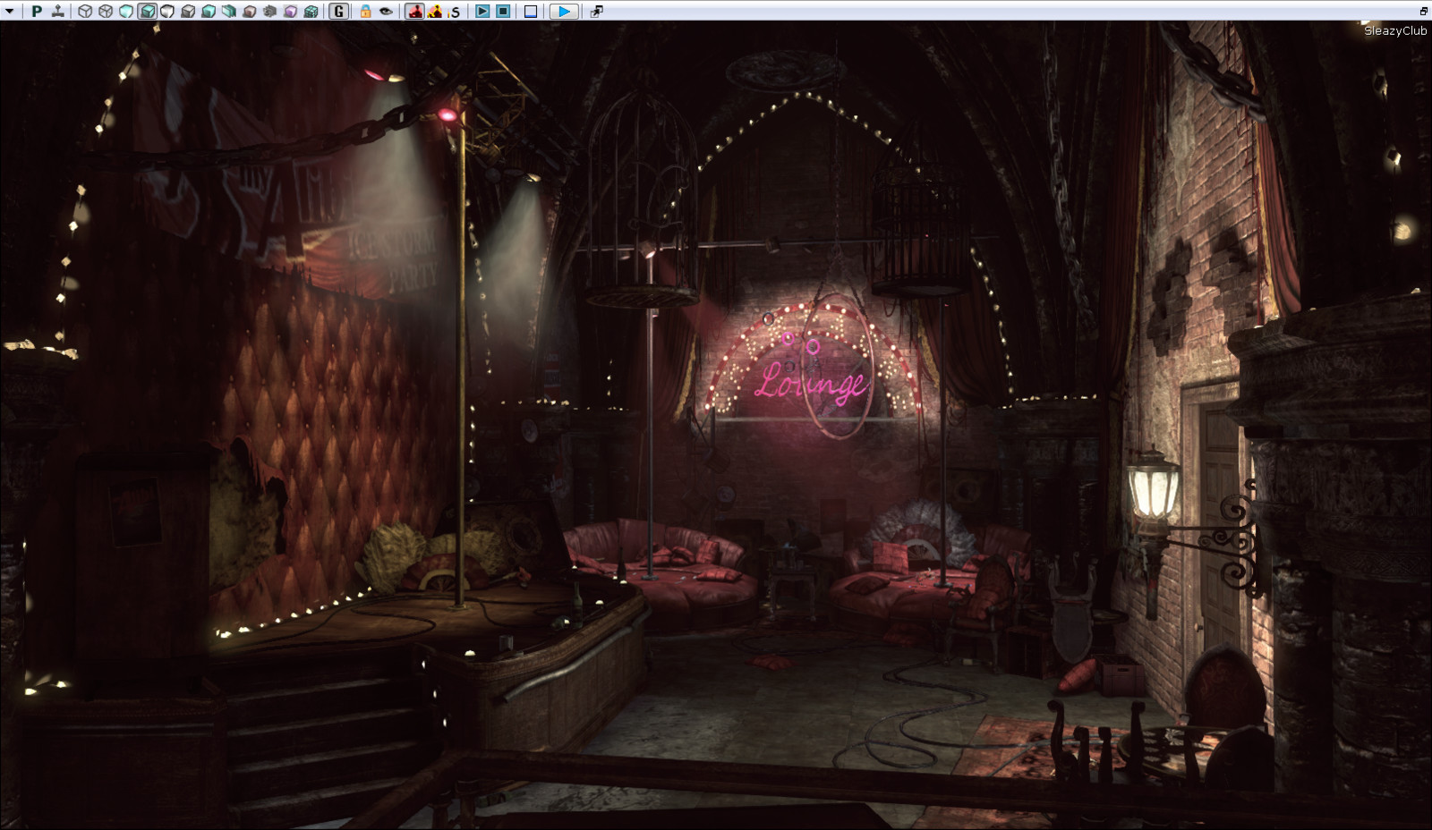 My Alibi level - screenshot in Unreal Engine 3 (full level development)