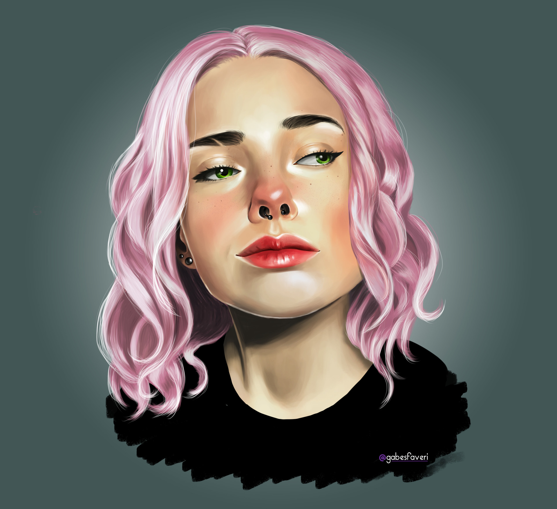 ArtStation - Hair Color Pink