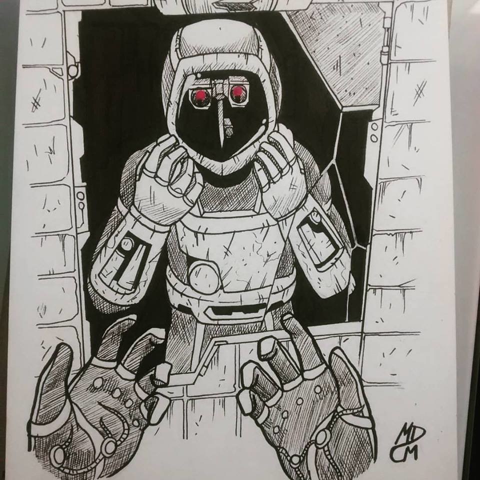 Fanart of one of the scenes from SOMA, developed by Frictional Games
