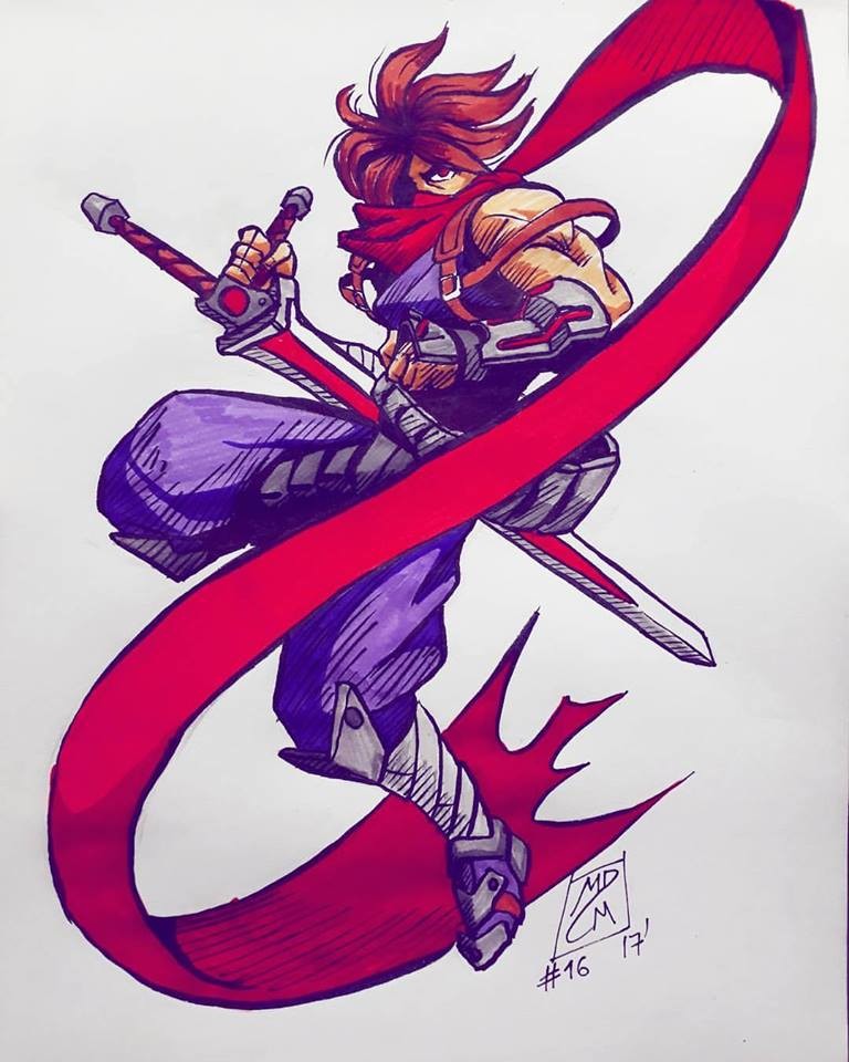 Fanart of Strider Hiryu from Capcom