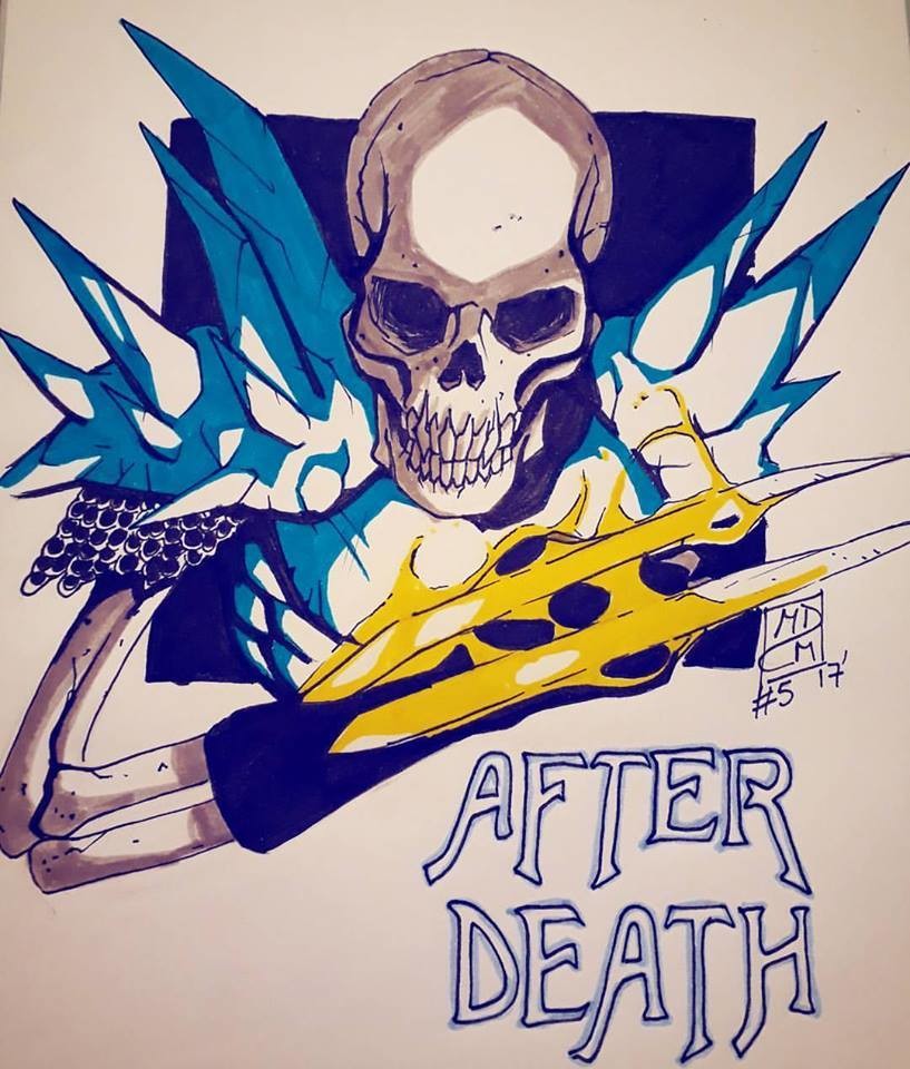 Fanart of After Death, 16-bit metroidvania indie video game released last year.